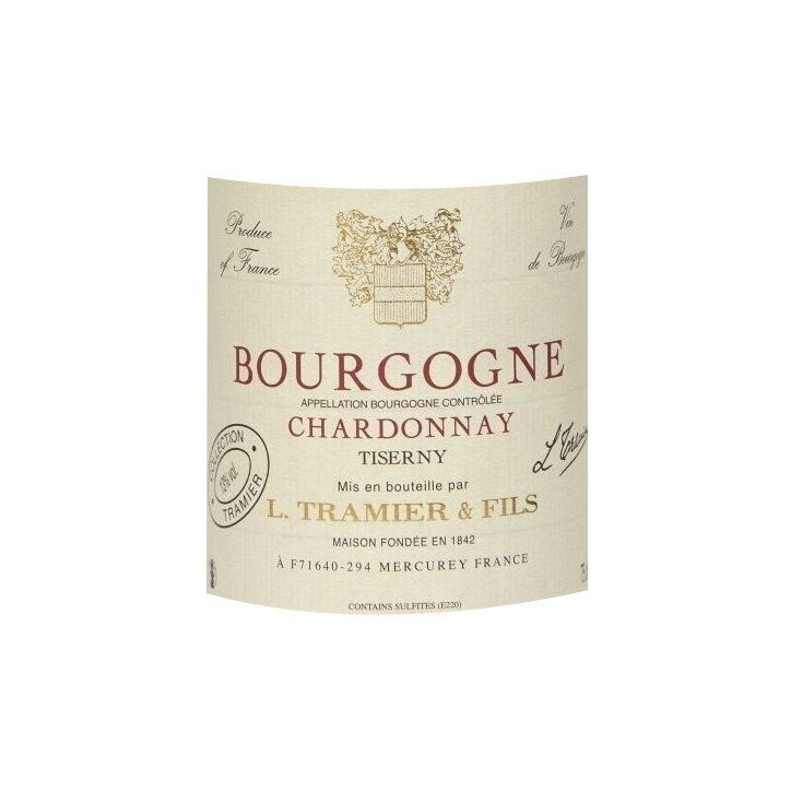 L. Tramier & Fils Tiserny 2023 Bourgogne Chardonnay - Vin blanc de Bourgogne