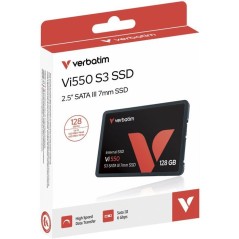 SSD interne - VERBATIM - VI550 S3 - SATA III - 128 Go - 2,5