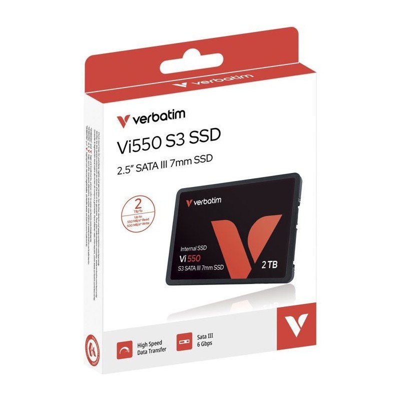 SSD interne - VERBATIM - VI550 S3 - SATA III - 2 To - 2,5