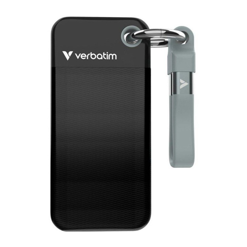 Disque SSD externe - VERBATIM - Pocket - 1 To - Noir / Gris