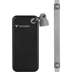 Disque SSD externe - VERBATIM - Pocket - 1 To - Noir / Gris