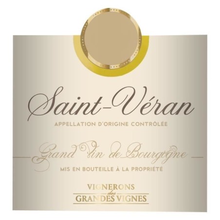 Vignerons des Grandes Vignes Saint-Véran 2023 - Vin blanc de Bourgogne