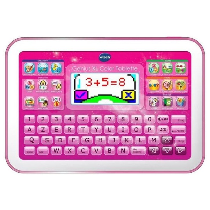 Tablette Éducative VTECH Genius XL Color Rose - 60 activités - Fille 4 a 7 ans Tablette Éducative VTECH Genius XL Color Rose - 60 activités - Fille 4 a 7 ans