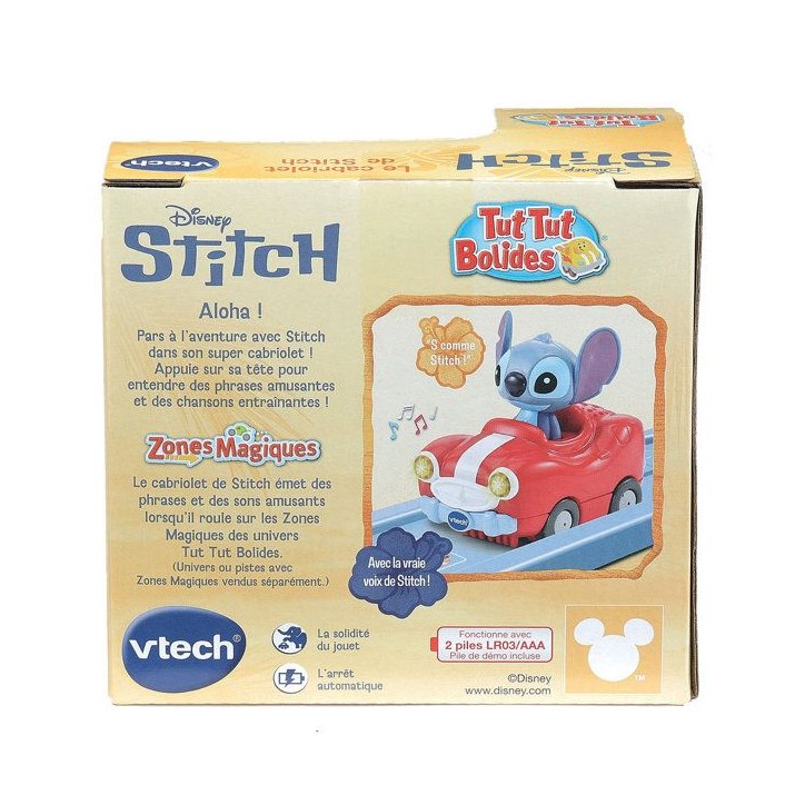 VTECH - TUT TUT BOLIDES STITCH - VÉHICULES - Multicolore VTECH - TUT TUT BOLIDES STITCH - VÉHICULES - Multicolore