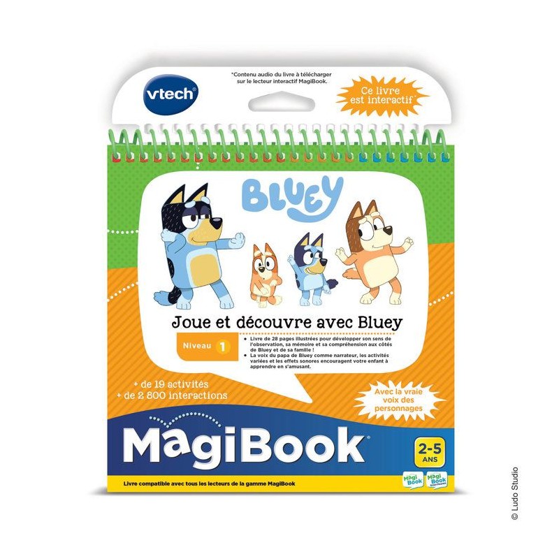 VTECH - MAGIBOOK - JOUE ET DECOUVRE AVEC BLUEY - Multicolore