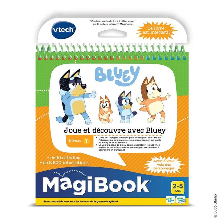 VTECH - MAGIBOOK - JOUE ET DECOUVRE AVEC BLUEY - Multicolore VTECH - MAGIBOOK - JOUE ET DECOUVRE AVEC BLUEY - Multicolore