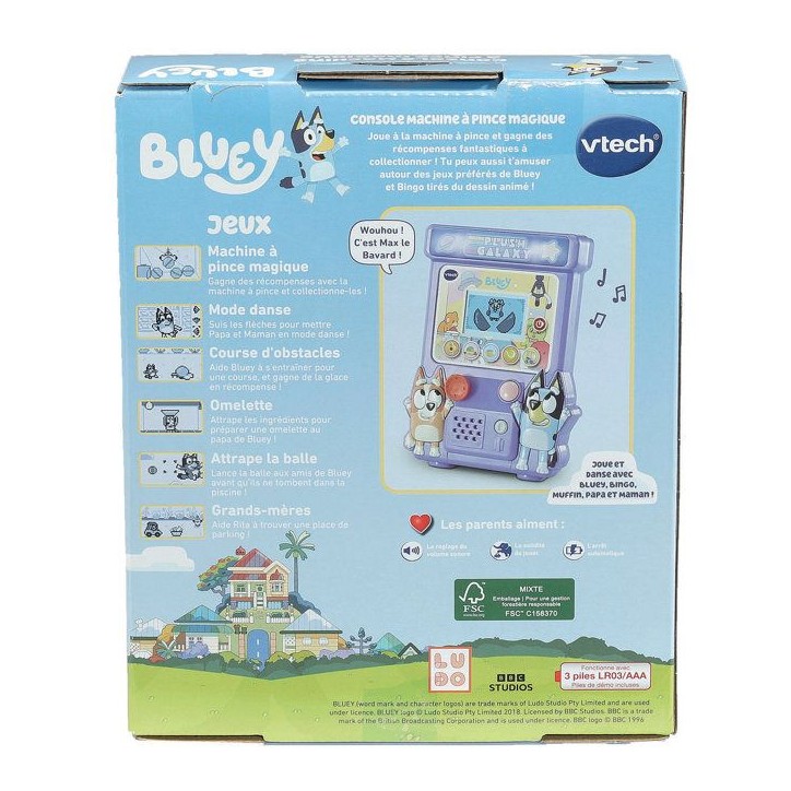 VTECH - BLUEY - CONSOLE MACHINE a PINCE MAGIQUE - Multicolore VTECH - BLUEY - CONSOLE MACHINE a PINCE MAGIQUE - Multicolore
