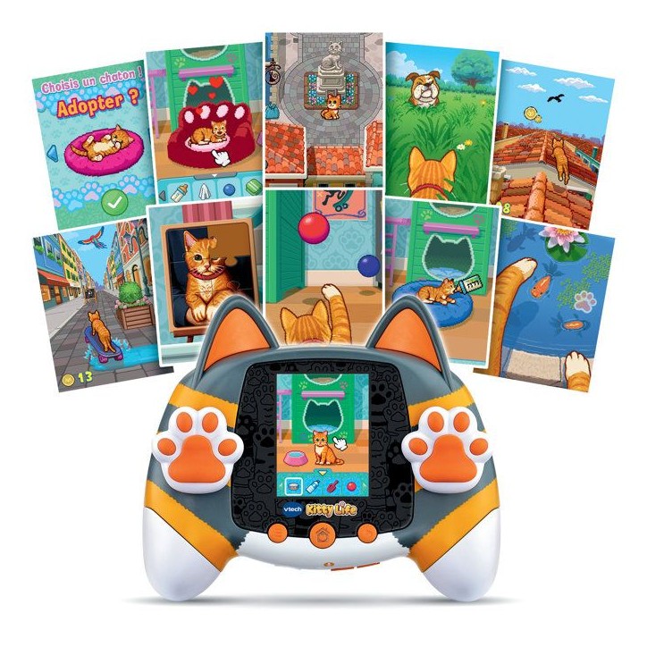 VTECH - KITTY LIFE GRIS/ORANGE - Multicolore VTECH - KITTY LIFE GRIS/ORANGE - Multicolore
