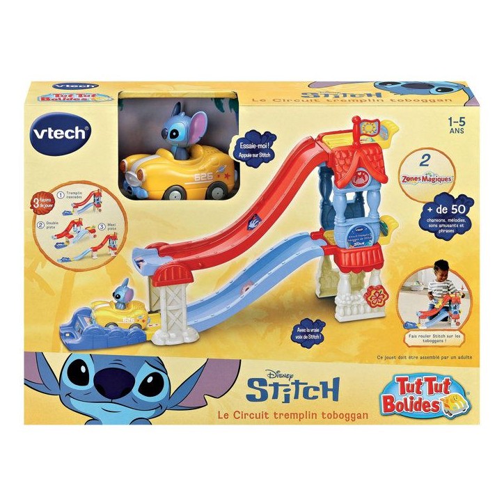 VTECH - TUT TUT BOLIDES STITCH - CIRCUIT TREMPLIN TOBOGGAN - Multicolore VTECH - TUT TUT BOLIDES STITCH - CIRCUIT TREMPLIN TOBOGGAN - Multicolore