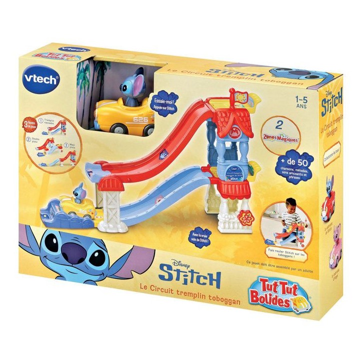 VTECH - TUT TUT BOLIDES STITCH - CIRCUIT TREMPLIN TOBOGGAN - Multicolore VTECH - TUT TUT BOLIDES STITCH - CIRCUIT TREMPLIN TOBOGGAN - Multicolore