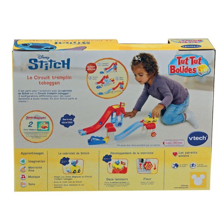 VTECH - TUT TUT BOLIDES STITCH - CIRCUIT TREMPLIN TOBOGGAN - Multicolore VTECH - TUT TUT BOLIDES STITCH - CIRCUIT TREMPLIN TOBOGGAN - Multicolore
