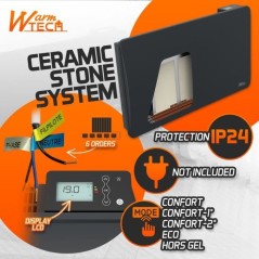 Radiateur fixe a inertie céramique - 1500 W - WARMTECH - WTZEUS15-N -