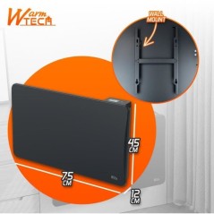 Radiateur fixe a inertie céramique - 1500 W - WARMTECH - WTZEUS15-N -