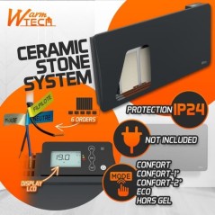 Radiateur fixe a inertie céramique - 2000 W - WARMTECH - WTZEUS20-N -