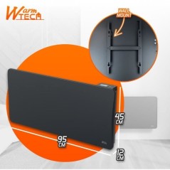 Radiateur fixe a inertie céramique - 2000 W - WARMTECH - WTZEUS20-N -