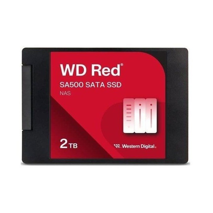 WESTERN DIGITAL - Red SA500 WDS200T2R0A - Disque dur SSD - 2 To - Interne - 2.5 - SATA 6Gb/s WESTERN DIGITAL - Red SA500 WDS200T2R0A - Disque dur SSD - 2 To - Interne - 2.5 - SATA 6Gb/s
