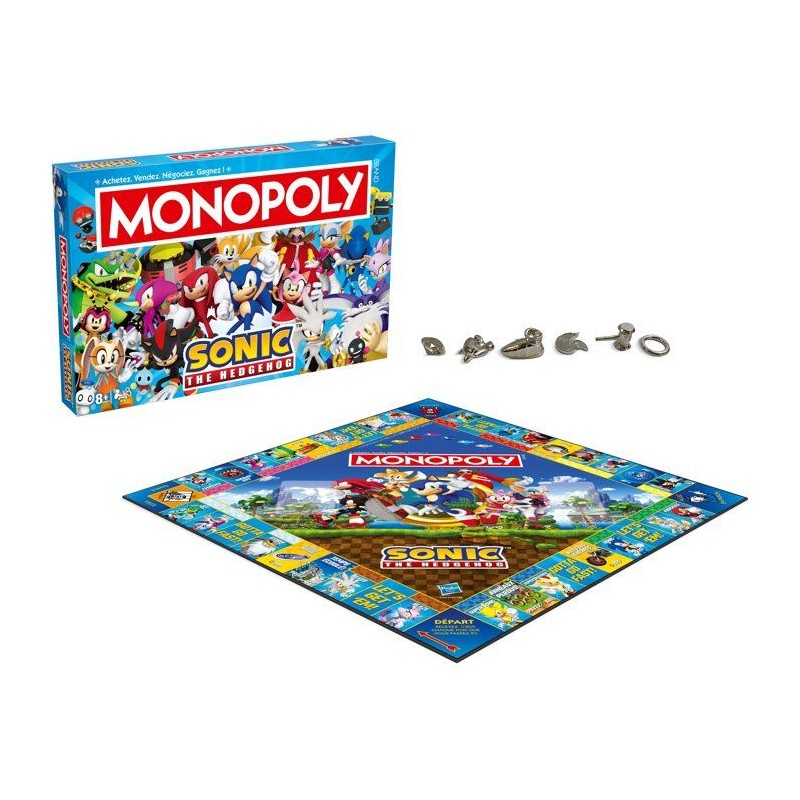 Jeu de société - WINNING MOVES - Monopoly Modern Sonic - Multicolore