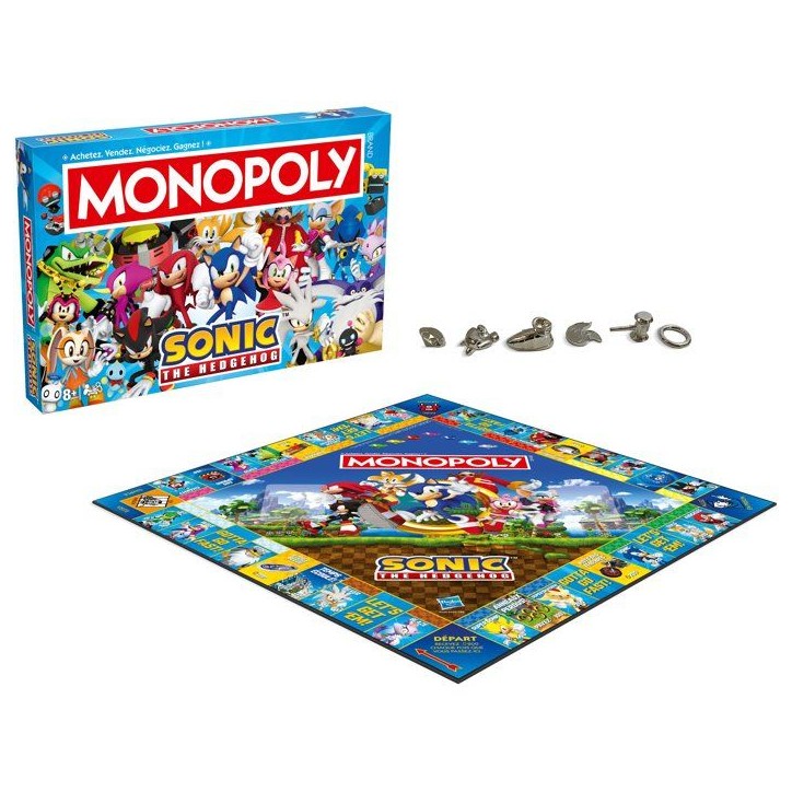 Jeu de société - WINNING MOVES - Monopoly Modern Sonic - Multicolore - 1 joueur ou plus - 60 min Jeu de société - WINNING MOVES - Monopoly Modern Sonic - Multicolore - 1 joueur ou plus - 60 min