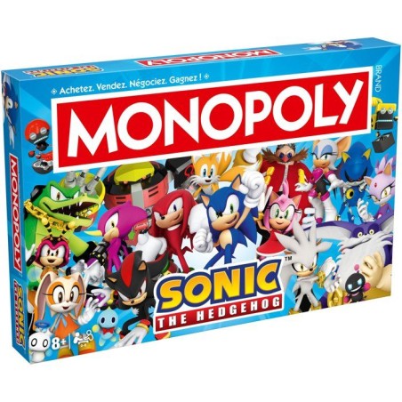 Jeu de société - WINNING MOVES - Monopoly Modern Sonic - Multicolore - 1 joueur ou plus - 60 min