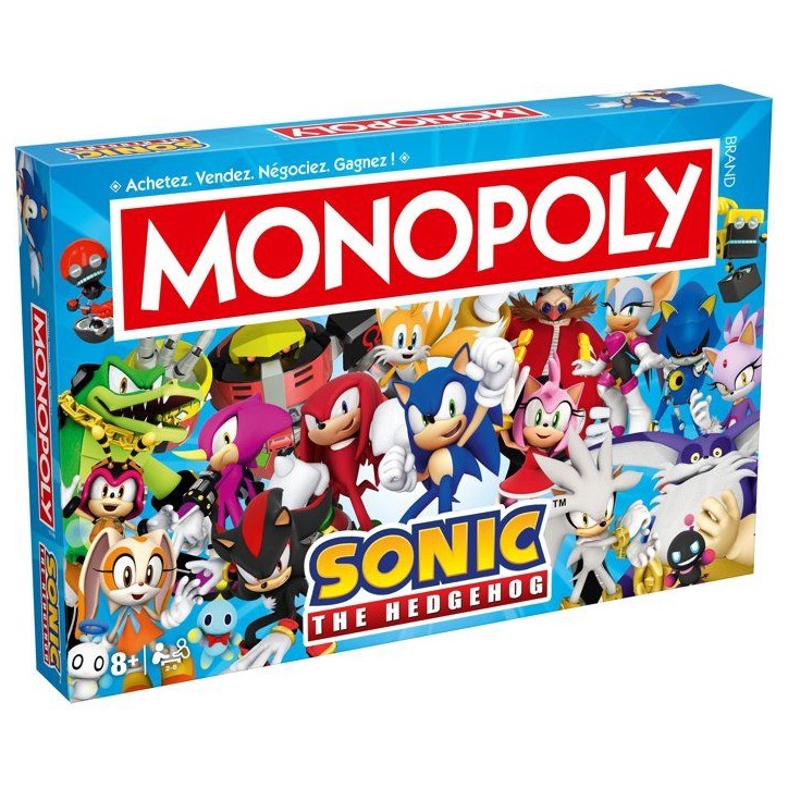 Jeu de société - WINNING MOVES - Monopoly Modern Sonic - Multicolore - 1 joueur ou plus - 60 min Jeu de société - WINNING MOVES - Monopoly Modern Sonic - Multicolore - 1 joueur ou plus - 60 min