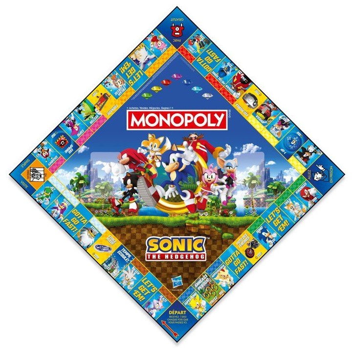 Jeu de société - WINNING MOVES - Monopoly Modern Sonic - Multicolore - 1 joueur ou plus - 60 min Jeu de société - WINNING MOVES - Monopoly Modern Sonic - Multicolore - 1 joueur ou plus - 60 min