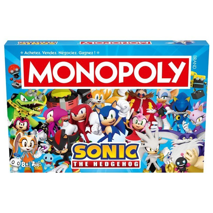Jeu de société - WINNING MOVES - Monopoly Modern Sonic - Multicolore - 1 joueur ou plus - 60 min Jeu de société - WINNING MOVES - Monopoly Modern Sonic - Multicolore - 1 joueur ou plus - 60 min
