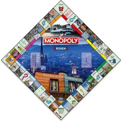 Jeu de société - WINNING MOVES - Monopoly Rouen - 2 joueurs ou plus