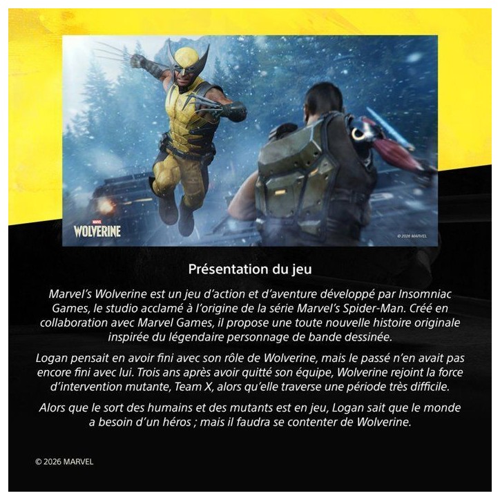 Marvel's Wolverine - Jeu PS5