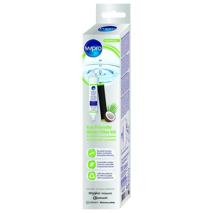 Cartouche filtre eau - WPRO - EFK001 - Réutilisable - Éco-responsable - Haute filtration