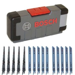 Lames de scie sauteuse - BOSCH - Wood and Metal Basic - Set de 15 piec