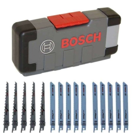 Lames de scie sauteuse - BOSCH - Wood and Metal Basic - Set de 15 piec