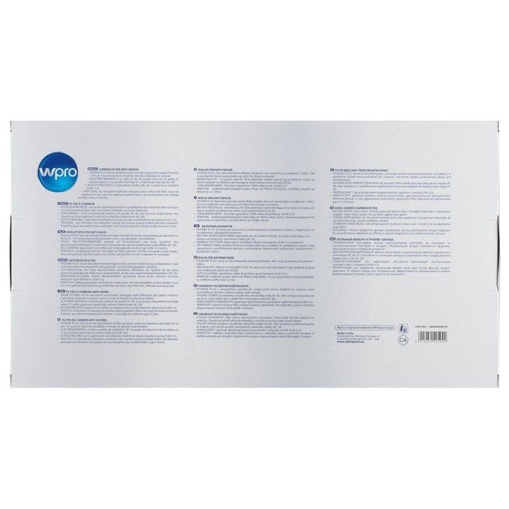 Filtre charbon hotte - WPRO - CHF190/1 - Anti-odeurs - Haute performance - Type 190 Filtre charbon hotte - WPRO - CHF190/1 - Anti-odeurs - Haute performance - Type 190