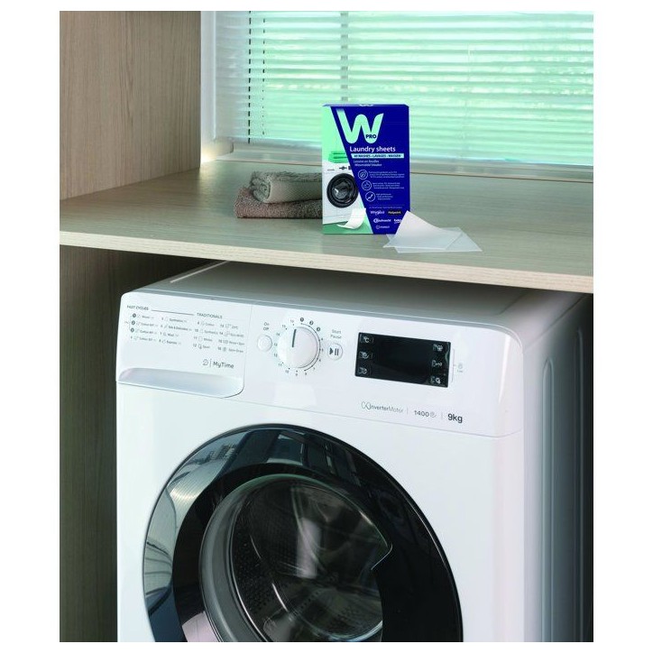 Lessive feuilles - WPRO - LDS025 - Éco-responsable - Compact - Lavage a froid