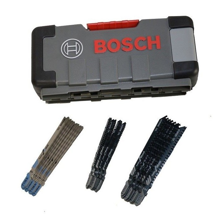 Kit de lames de scie sauteuse - BOSCH - 2607010903 - 30 lames - Bois tendre et métal - Coups courbes et droits Kit de lames de scie sauteuse - BOSCH - 2607010903 - 30 lames - Bois tendre et métal - Coups courbes et droits