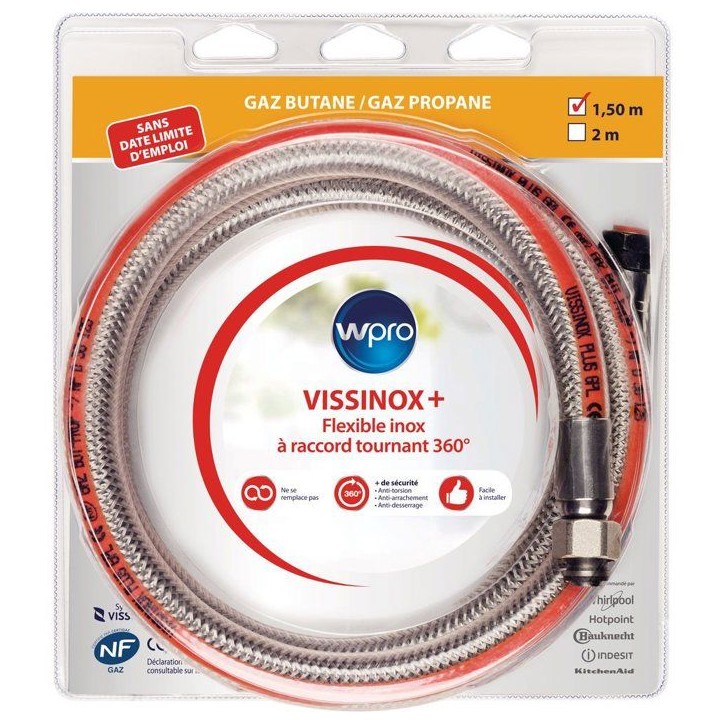VISSINOX TBV150+ Gaz Butane propane - Illimité VISSINOX TBV150+ Gaz Butane propane - Illimité