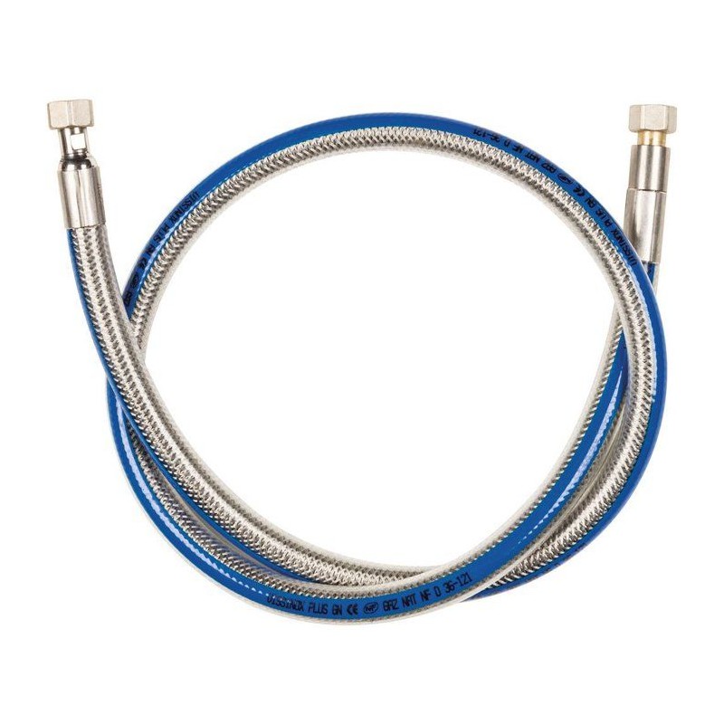 Tuyau gaz inox - WPRO - TNV150 - Gaz naturel - Anti-torsion - 1,5 m
