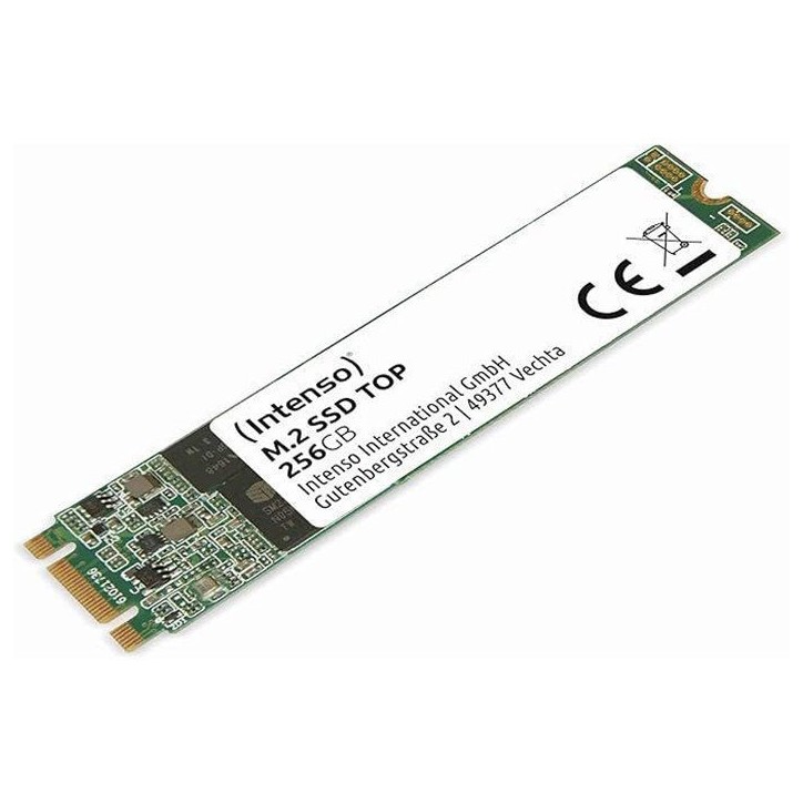 INTENSO - Top - SSD Interne - 256 Go - M.2 SATA III 6 Gb/s - Vitesse de lecture jusqu'a 520 Mo/s INTENSO - Top - SSD Interne - 256 Go - M.2 SATA III 6 Gb/s - Vitesse de lecture jusqu'a 520 Mo/s