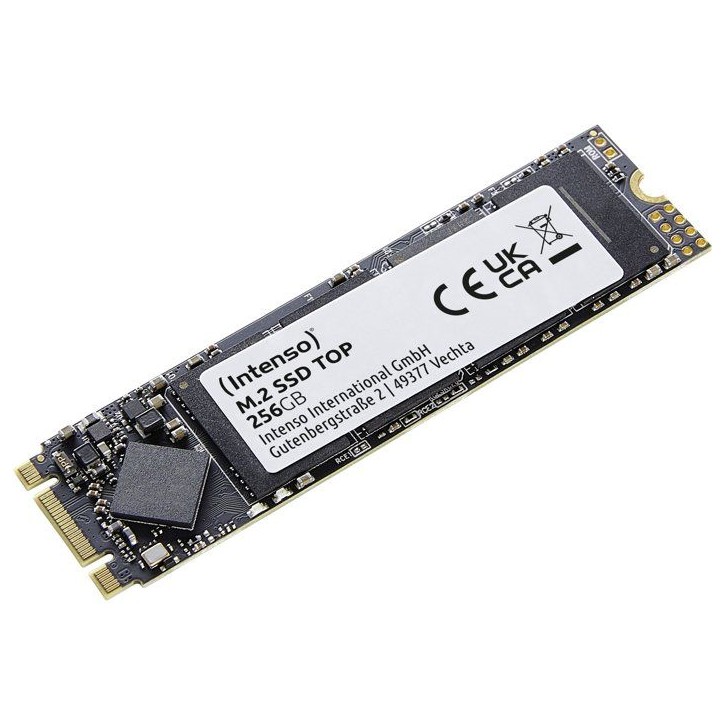 INTENSO - Top - SSD Interne - 256 Go - M.2 SATA III 6 Gb/s - Vitesse de lecture jusqu'a 520 Mo/s INTENSO - Top - SSD Interne - 256 Go - M.2 SATA III 6 Gb/s - Vitesse de lecture jusqu'a 520 Mo/s