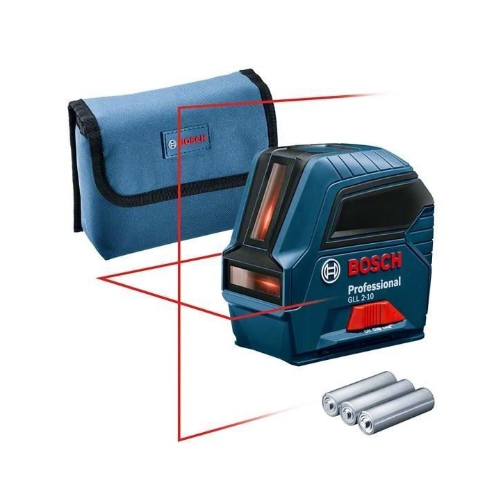 Laser ligne Bosch Professional GLL 2-10 - Portée de 10 metres - 0601063L00 Laser ligne Bosch Professional GLL 2-10 - Portée de 10 metres - 0601063L00