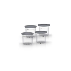 Lot de 4 Pots avec Couvercle pour machine a glaces NINJA – Compatibl