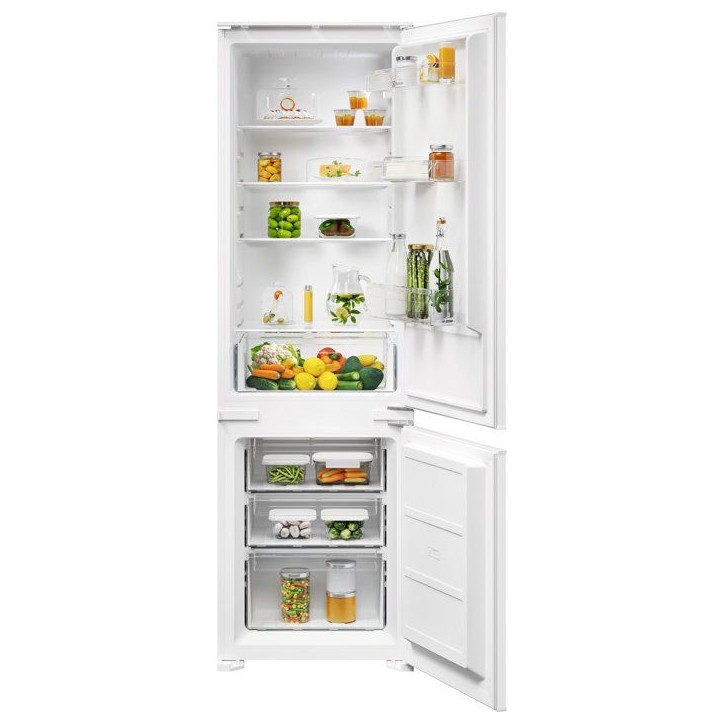 Réfrigérateur combiné - ELECTROLUX - ENS3SE18S - Encastrable - 249L - 176,3 x 54 x 54,1 cm - Blanc Réfrigérateur combiné - ELECTROLUX - ENS3SE18S - Encastrable - 249L - 176,3 x 54 x 54,1 cm - Blanc