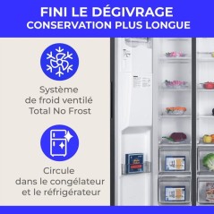 Réfrigérateur américain - CONTINENTAL EDISON - CERANF577NFIXD - 577