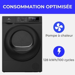 Seche-linge pompe a chaleur CONTINENTAL EDISON CESL9PCBD - 9 kg - L60c
