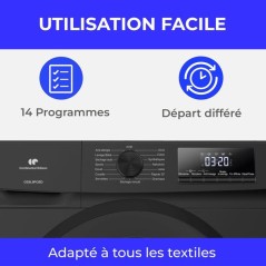Seche-linge pompe a chaleur CONTINENTAL EDISON CESL9PCBD - 9 kg - L60c