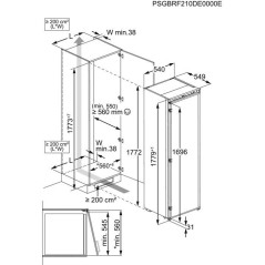 Réfrigérateur 1 porte tout utile - ELECTROLUX - ERA7DE18S3 - Encastr