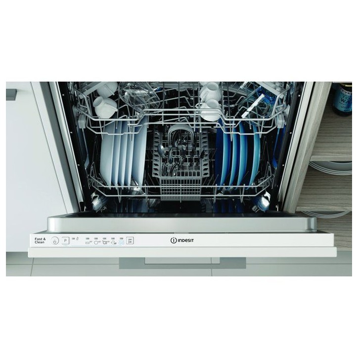 Lave-vaisselle tout encastrable INDESIT D2I HL326 S - 14 couverts - L60cm - 46 dB - Blanc Lave-vaisselle tout encastrable INDESIT D2I HL326 S - 14 couverts - L60cm - 46 dB - Blanc