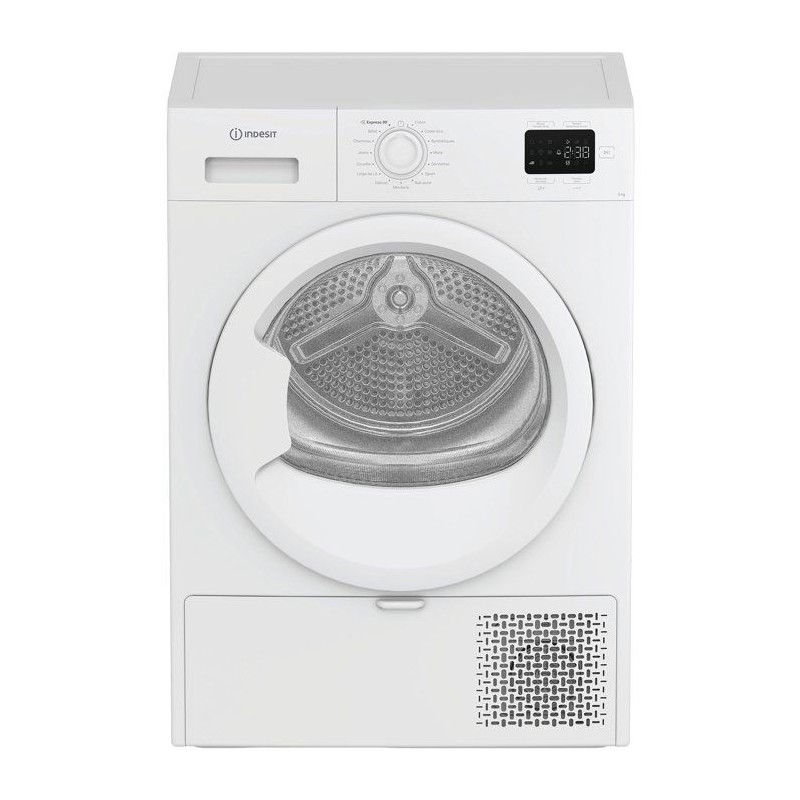 Seche-linge pompe a chaleur INDESIT CYSD83DWWFRX - 8 kg - Induction -