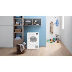 Seche-linge pompe a chaleur INDESIT CYSD83DWWFRX - 8 kg - Induction - L60cm - Classe D - Blanc