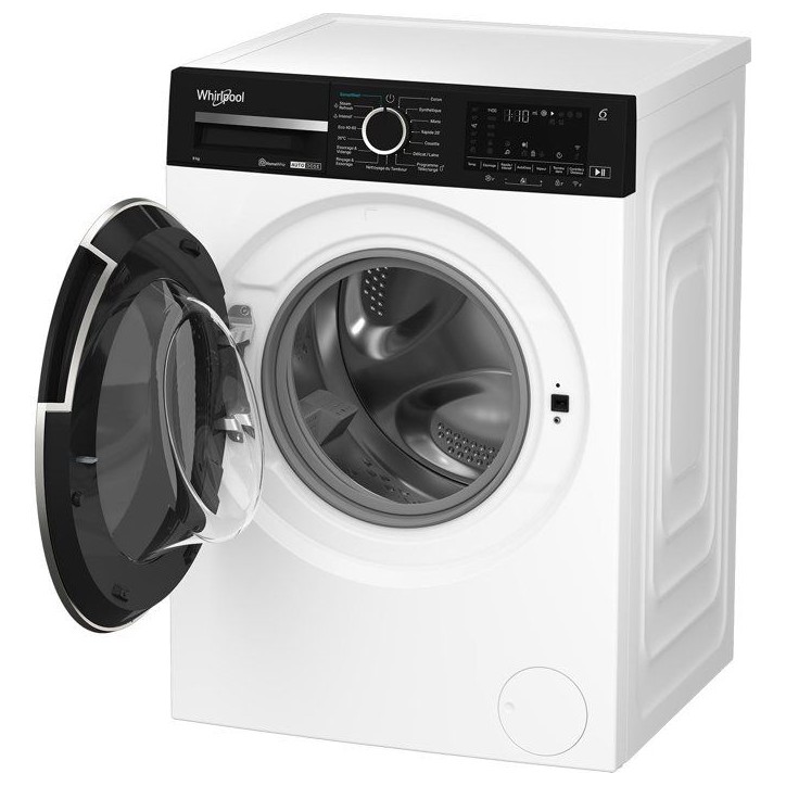 Lave-linge hublot pose libre WHIRLPOOL W0M99WADSFR - 9 kg - Induction - L60cm - 1400 trs/min - Autodose - Classe A-30% - Blanc Lave-linge hublot pose libre WHIRLPOOL W0M99WADSFR - 9 kg - Induction - L60cm - 1400 trs/min - Autodose - Classe A-30% - Blanc