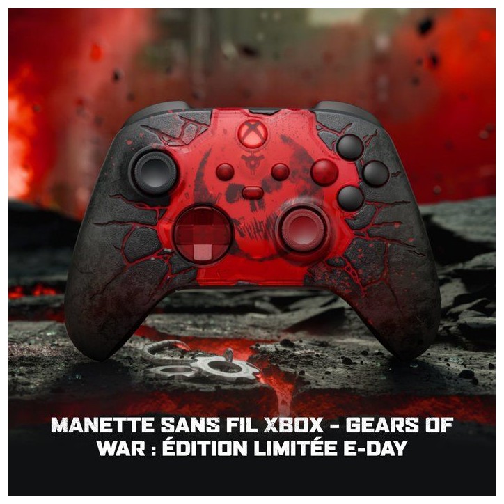 Manette sans fil – Xbox – Édition limitée Gears Of War – Sans fil – Compatible Xbox Series X|S, Xbox One, PC et Cloud Manette sans fil – Xbox – Édition limitée Gears Of War – Sans fil – Compatible Xbox Series X|S, Xbox One, PC et Cloud